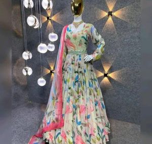 Women Gowns Dupatta Sets Xxl