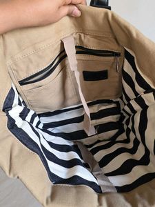 ZARA Canvas Tote Bag