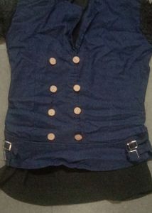 Net Shoulder And Fancy Top For Collar