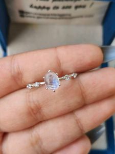 925 Silver Moonstone Ring