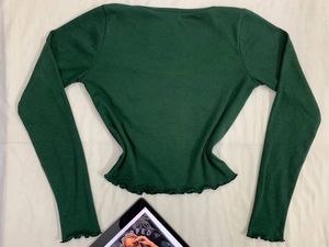 Emerald Square Neck Crop Top 💚