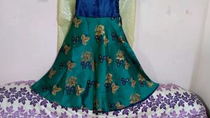 Flower Print Beautiful Gown