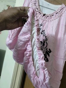 Baby Pink Sleeveless Top  Daily Wear