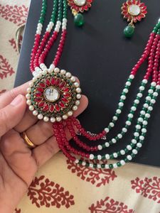 Zaveri pearls Necklace &amp; Earring Set