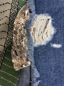 ONLY Distressed Denim Shorts