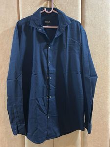 Mens Navy Blue Plain Shirt