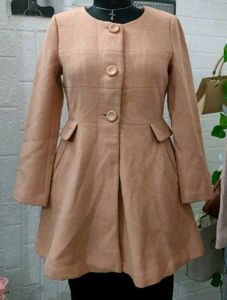 Elegant Blush Flare Coat