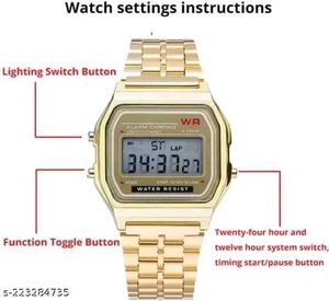 Digital Watch - For Men & Women Vintage