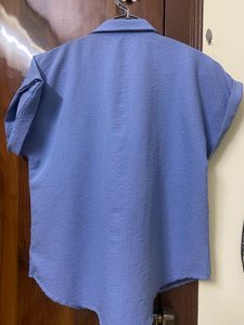 Blue Half Shirt.
