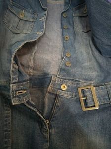 Y2K Denim Shirt Dress