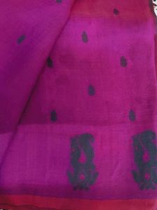 Purple Handloom Saree