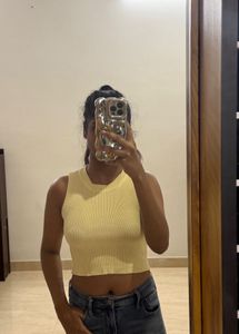 Cute Yellow Crop Top