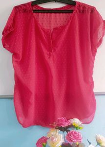 Topa Red Coloured Beautiful Top In Good Condition.