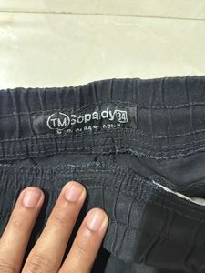 slim fit Black Cargo Pants