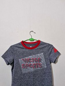 Victor Badminton Tshirt (Grey)
