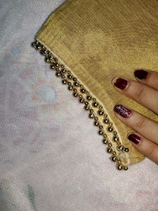 Gold Beaded Blouse
