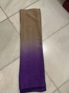 Two-Tone Satin Saree in Shades of Purple 💜🌸