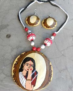Hand painted Terracotta jewelry