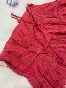 Coral Tiered Sundress