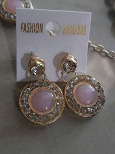Colorful Stone &amp; Pearl Necklace Set