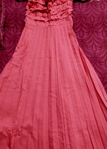 Beautiful Ruffle Peach Dress
