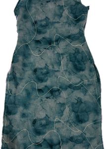 Sea Green Organza Kurti For Women