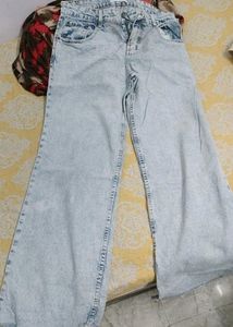 Wide Leg Denim Jeans