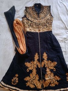 3 Piece Cotton Festive Anarkali