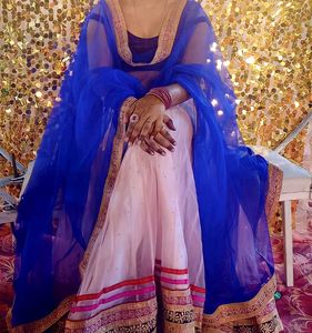Beautiful Blush Pink Lahenga For Women.