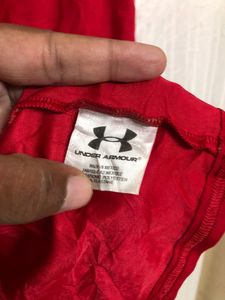 Under Armour Red Long Sleeve T Shirt