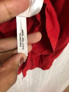 Adidas Red Long Sleeve Cotton Hoodie
