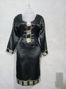 Satin Black Salwar Suit