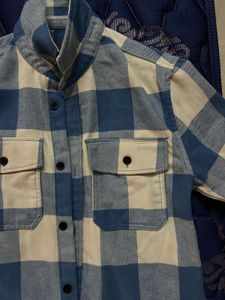Blue &amp; White Checkered Shirt