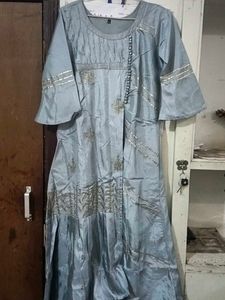 Elegant Grey festival gown
