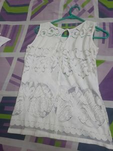 white mesh top