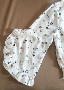 Star Print Blouse