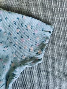 Floral Print Baby Blue crop Top