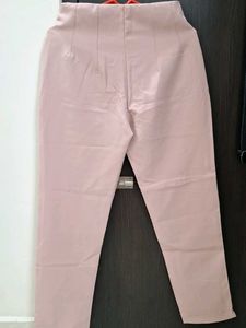Blush Pink High-Waisted Formal Trouser