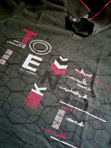 Abstract Graphic Polo Shirt