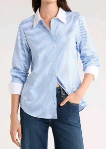 Zara Striped Button-Down Shirt