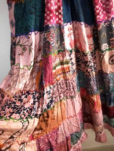 Cottagecore Dress Embroidered Maxi