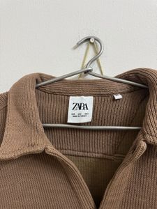 Zara Brown Corduroy Shirt