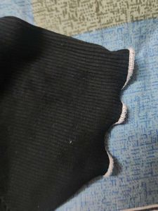 Black Ribbed Tee