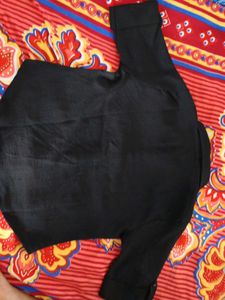 Black Collared Button-Down