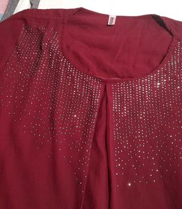 Maroon Short Top