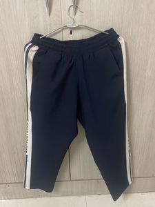 Striped Cropped Casual Pants