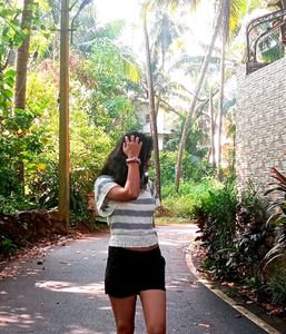 Striped Knit Crop Top