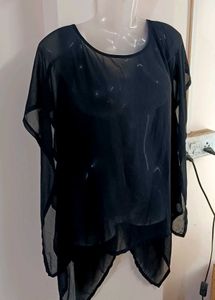 Silky Chiffon Sheer Top