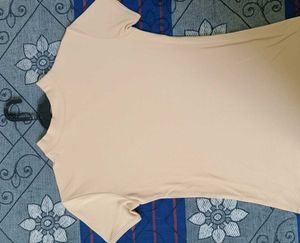 Stylish Beige Fitted Top