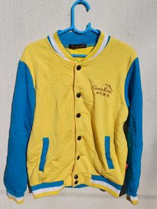 💛Yellow Vintage Varsity Jacket(L 24 B 20 )